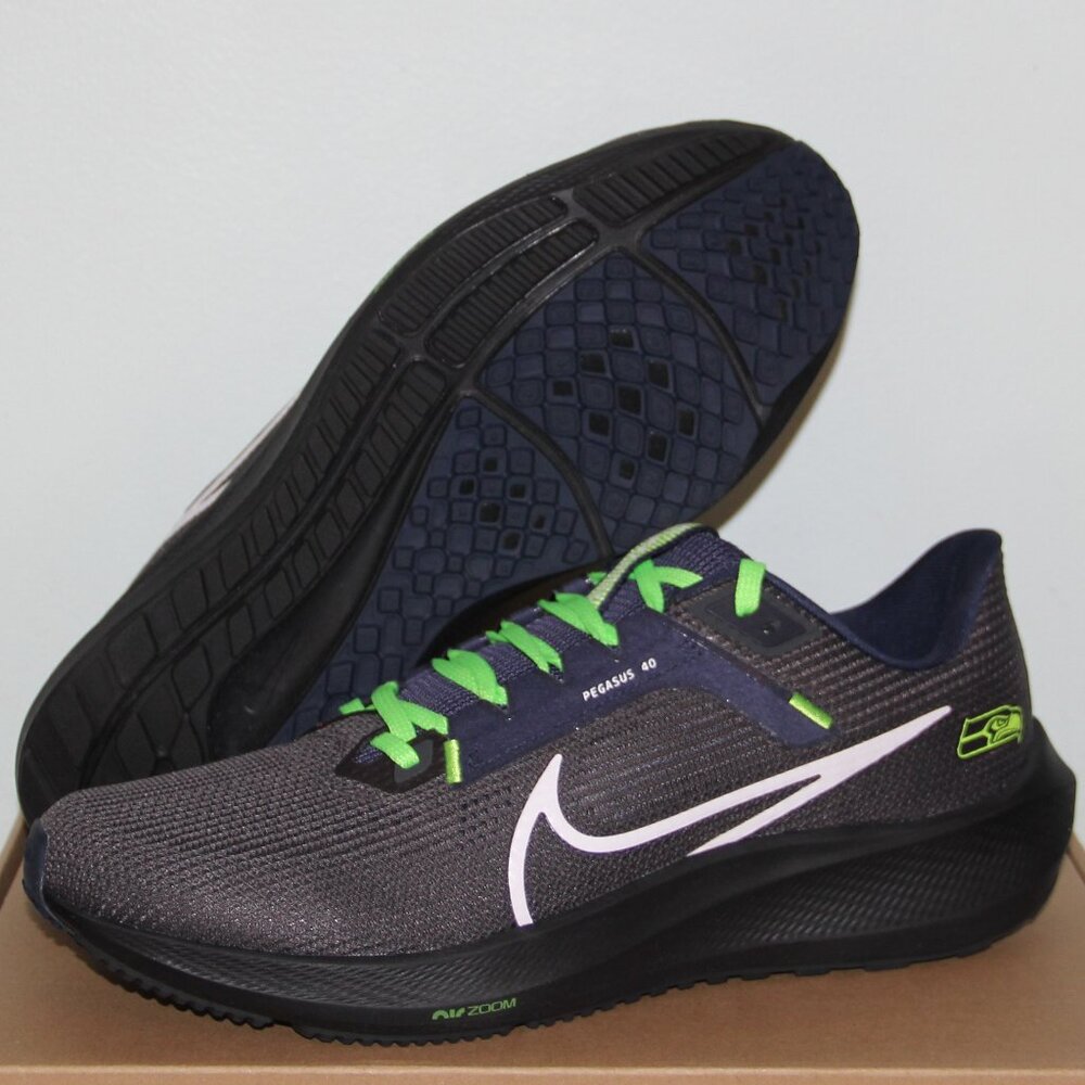Nike Air Zoom Pegasus 40 Seattle Seahawks Running Shoes Mens 8